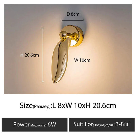 Luxury Minimalist Creative Seagull Wall Lamp For Bedroom Living Room Background Light 1 / Warm