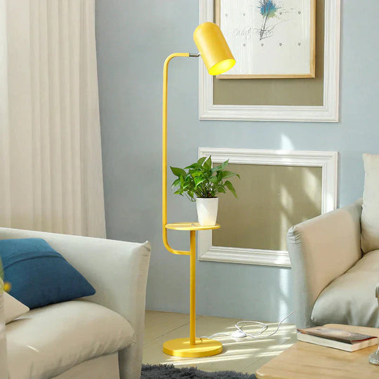 Macarone Living Room Tea Table Floor Lamp Creative Bedroom Study Office Personalized Color Plant