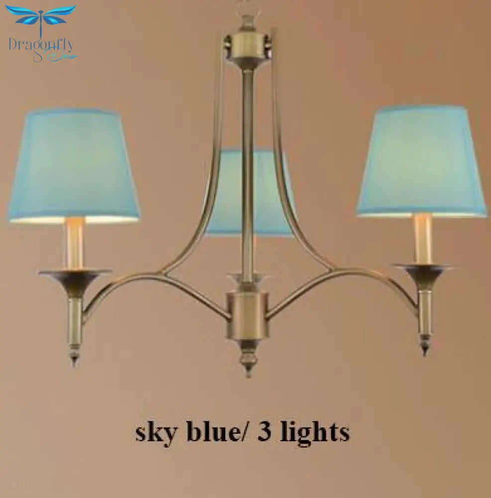 Metal Bronze Chandelier 6/8 Heads For Living Room Pendant Lighting