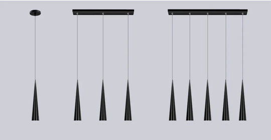 Minimalist Led Pendant Lights 5W Modern Conical Lamps Aluminum Hand Lighting Dining - Room Bar