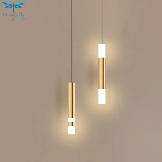 Modern Brass Hanging Pendant Lights For Bedroom Dining Room Kitchen Restaurant Lighting