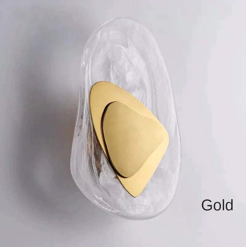 Modern Creative Minimalist Glass Wall Lamp For Study Room Bedroom Bedside Lighting Gold Light