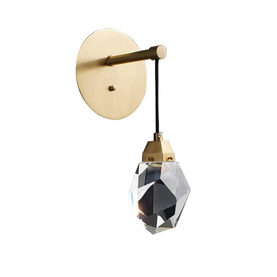 Modern Crystal Led Full Copper Wall Lamp Lamps