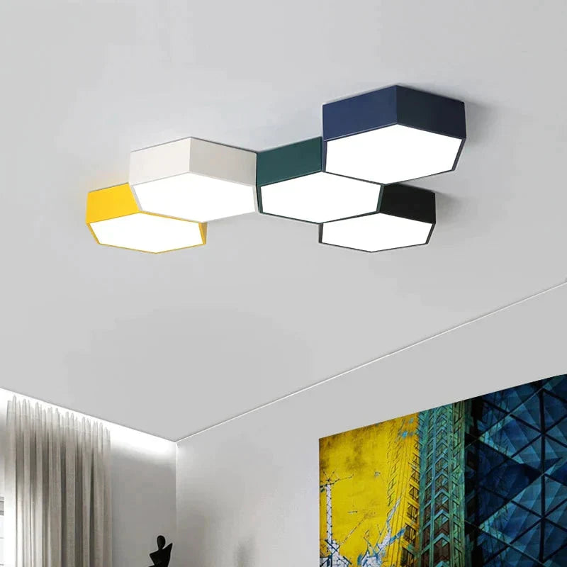 Modern Led Ceiling Light - Diamond Design For Study Dining Room And Balcony Indoor Lighting