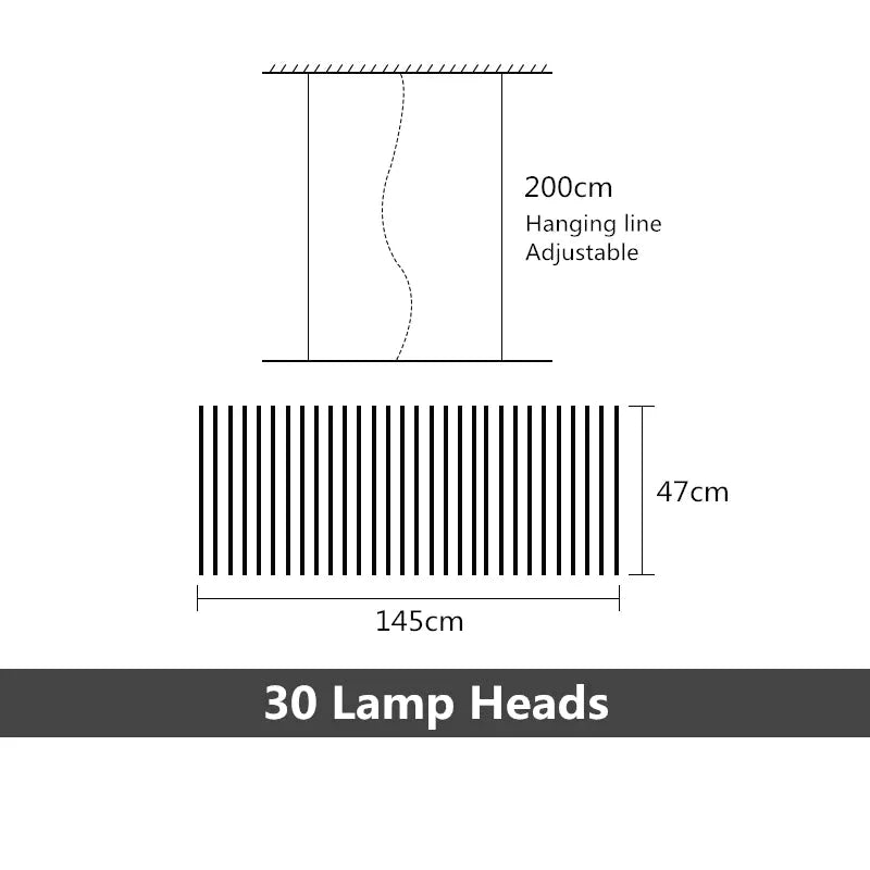 Modern Led Chandelier Lighting Nordic Loft Black White Hanging Pendant Light