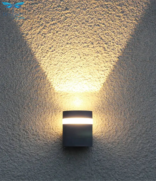 Modern Led Wall Light Outdoor Ip65 Waterproof Aluminum Black Lamps Porch Garden Lamp 6W 12W 110V