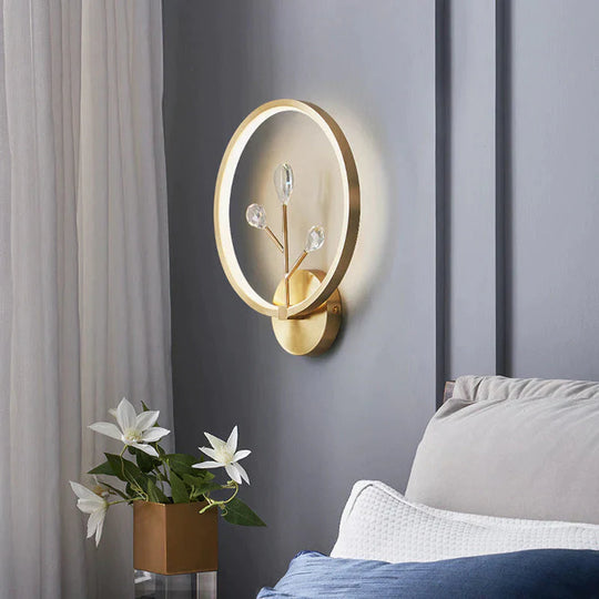 Modern Minimalist Bedroom Headlights With All - Copper Wall Lamps Copper