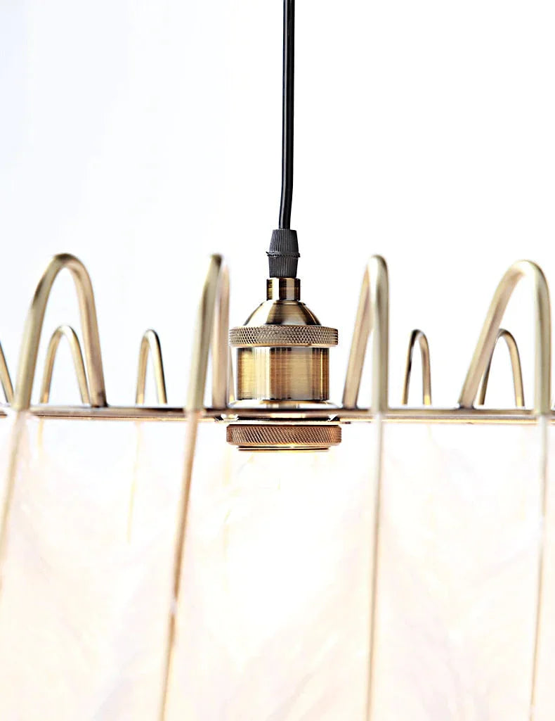 Modern Nordic Fairy Feather Chandelier Lamp Loft Pendant Lights Living Suspension Lighting Fixtures