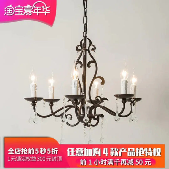 Modernism Sputnik Ceiling Chandelier Crystal 6/8 Heads Hanging Light Fixture In Black For Bedroom 6