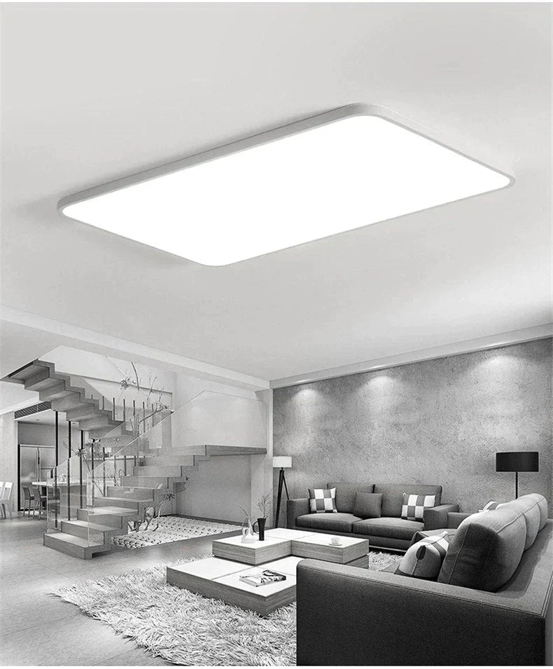 Nathaly - Ultra - Thin Square Led Surface Mount Ceiling Lamp White / 30X30X5Cm 16W Cool