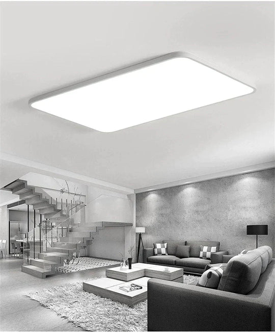Nathaly - Ultra - Thin Square Led Surface Mount Ceiling Lamp White / 30X30X5Cm 16W Cool