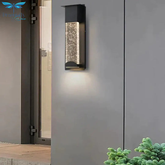New Led Wall Lighting Pir Motion Sensor Crystal Outdoor Ip65 Waterproof Street Lamp For Balcony