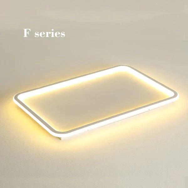 New Modern Black White Ultra - Thin Led Ceiling Light Rectangular Round Bedroom Lamp Living Room F