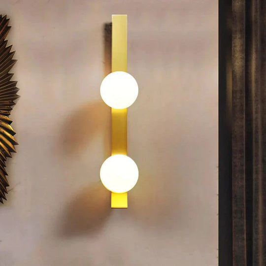 New Nordic Luxury Ball Copper Wall Lamp Lamps