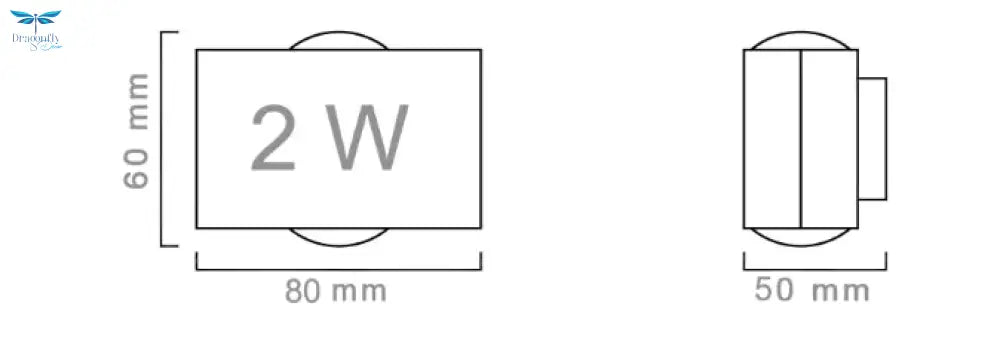 New Wall Lamp Led Aluminum Outdoor Indoor Ip65 Up Down White Black Modern For Home Stairs Bedroom