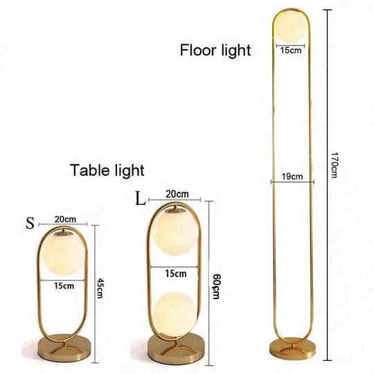 Nordic Art Deco Golden Body Table Lamp Metal Base Plate Modern Minimalist Frosted Glass Led Desk