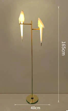 Nordic Bird Floor Lamp Creative Acrylic Thousand Paper Cranes Lamps For Living Room Bedroom Home