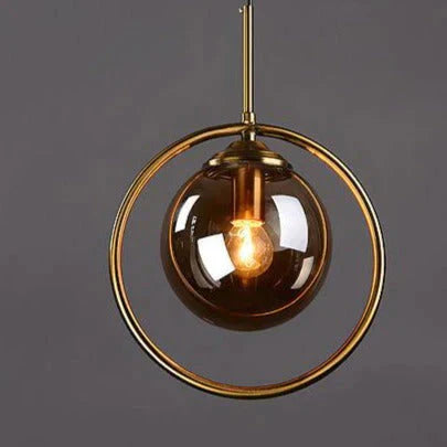 Nordic Creative Minimalist Bar Study Bedroom Bedside Magic Bean Lamp Glass Chandelier Smoke Grey /