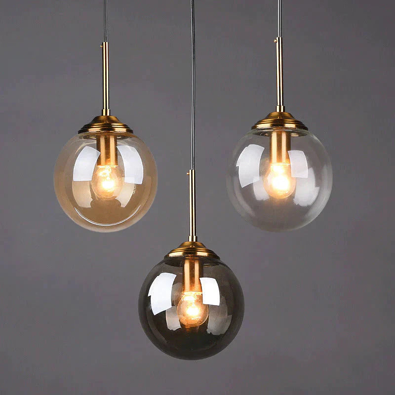 Nordic Creative Minimalist Bar Study Bedroom Bedside Magic Bean Lamp Glass Chandelier Pendant