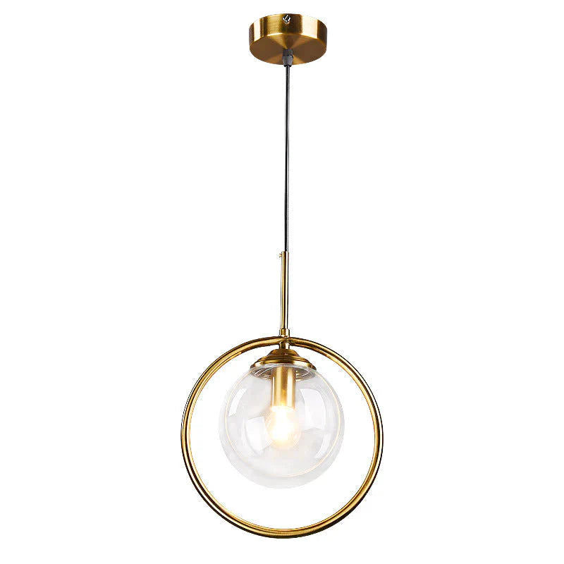Nordic Creative Minimalist Bar Study Bedroom Bedside Magic Bean Lamp Glass Chandelier Pendant