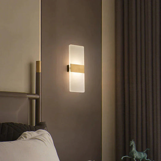 Nordic Fashion Lamp Bedroom Copper Wall Lamps