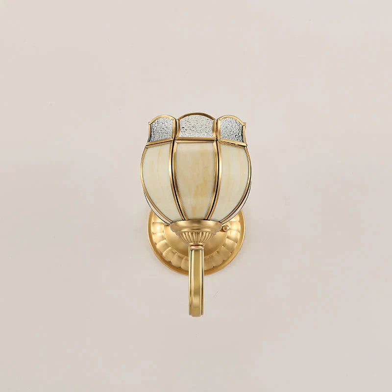Nordic Glass Wall Lamp Living Room Background Copper Corridor Study Balcony Lamps