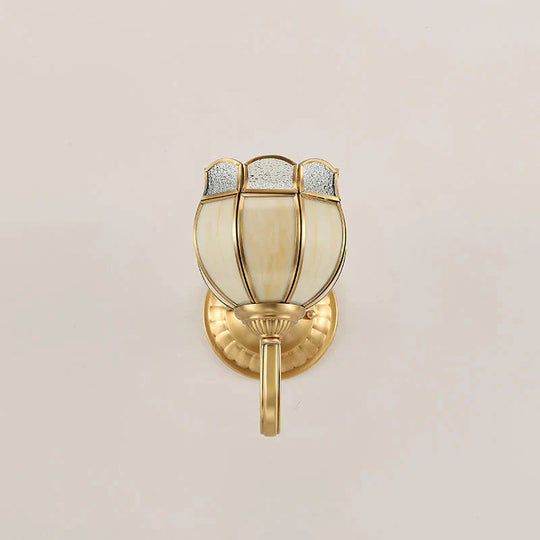 Nordic Glass Wall Lamp Living Room Background Copper Corridor Study Balcony Lamps