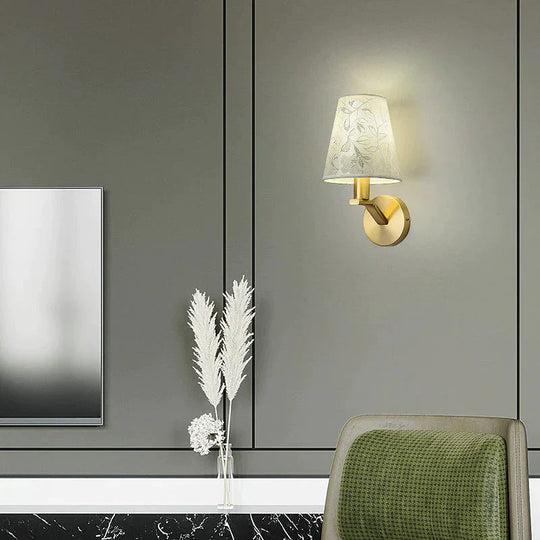 Nordic Living Room Background Wall Bedroom Copper Lamp Lamps
