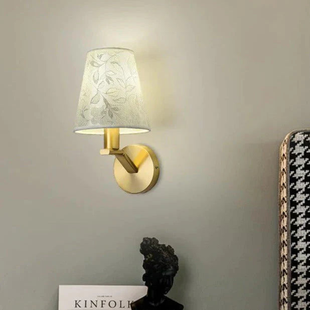 Nordic Living Room Background Wall Bedroom Copper Lamp Lamps