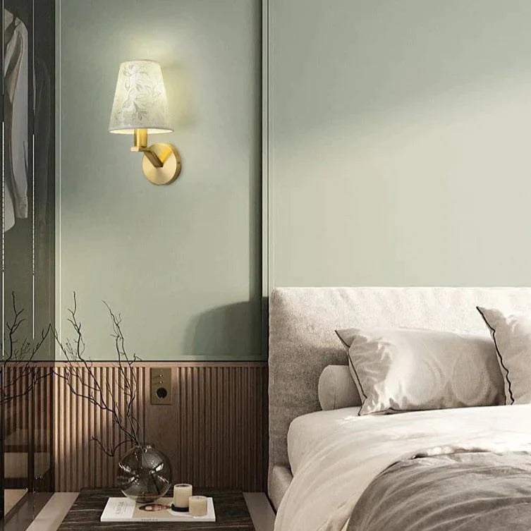 Nordic Living Room Background Wall Bedroom Copper Lamp Lamps