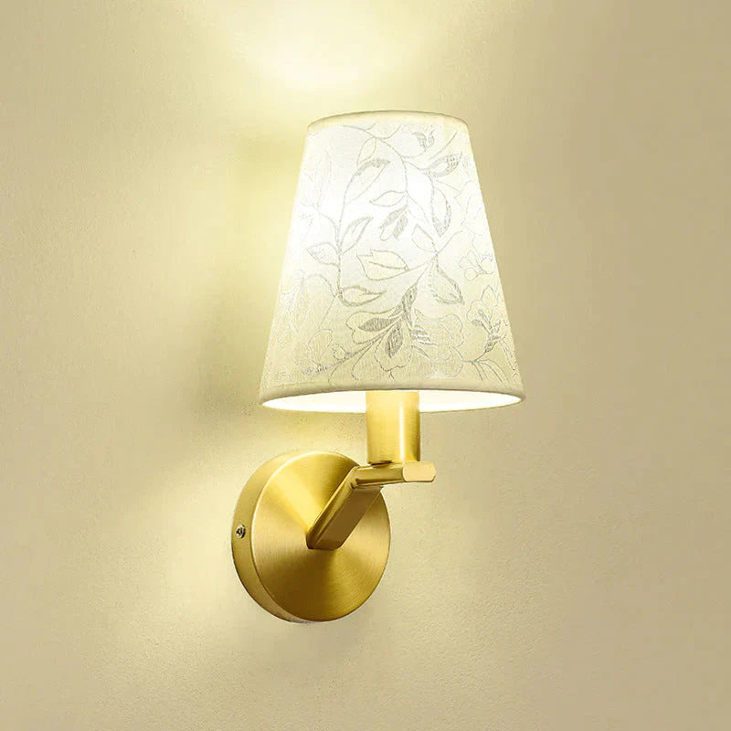 Nordic Living Room Background Wall Bedroom Copper Lamp Lamps