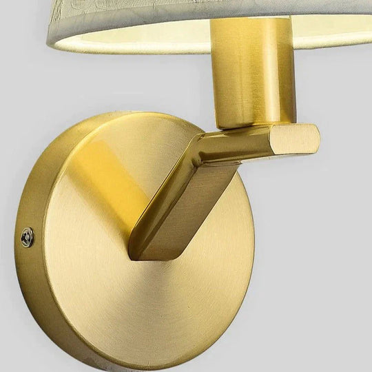 Nordic Living Room Background Wall Bedroom Copper Lamp Lamps
