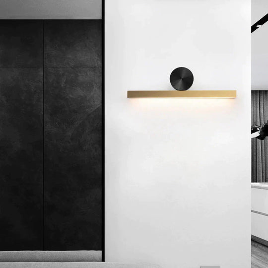Nordic Luxury Simple Creative Modern Background Wall Corridor Copper Lamp Lamps