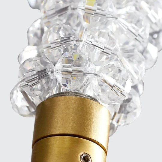 Nordic Luxury Wall Lamp Crystal Copper Lamps