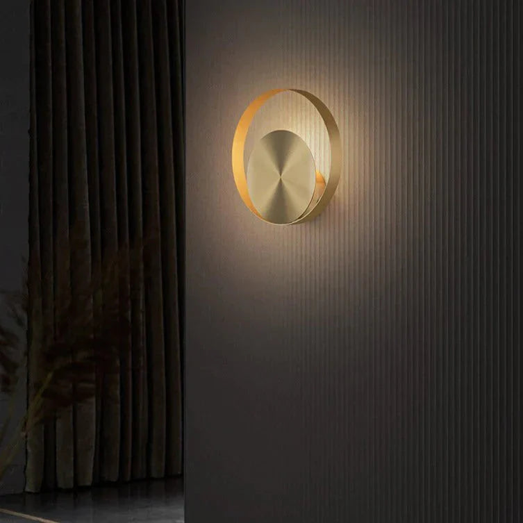 Nordic Minimalist Bedside Lamp Bedroom Full Copper Wall Lamps