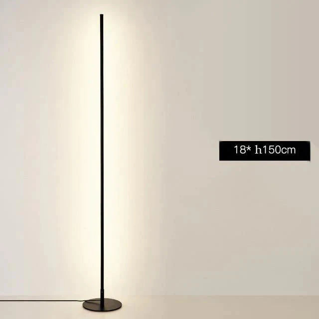 Nordic Minimalist Led Floor Lamps Creative Stand For Living Room Led Black Metal Luminaria Standing