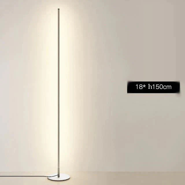 Nordic Minimalist Led Floor Lamps Creative Stand For Living Room Led Black Metal Luminaria Standing
