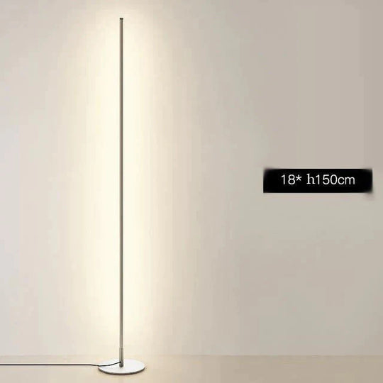 Nordic Minimalist Led Floor Lamps Creative Stand For Living Room Led Black Metal Luminaria Standing