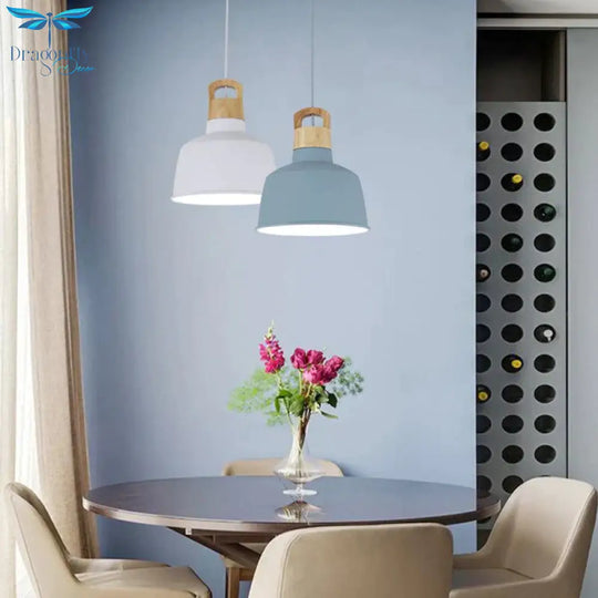 Nordic Modern Ceiling Lamp Wood Aluminum Pendant Lights Living Room Dining Table Kitchen Aisle