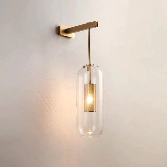 Nordic Modern Decor Glass Lampshade For Bedroom Study Room Stairs Art Wall Lamp