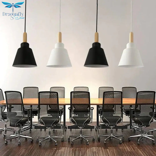 Nordic Modern Hanging Lights E27 Aluminum Wood Pendant Lights Household Restaurant Decorative
