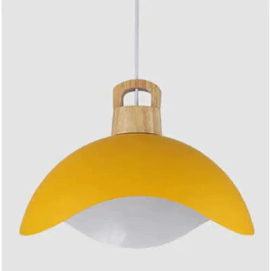 Nordic Modern Wood Aluminum E27 Pendant Lights Dining Room Bedroom Bedside Kitchen Living Billiard