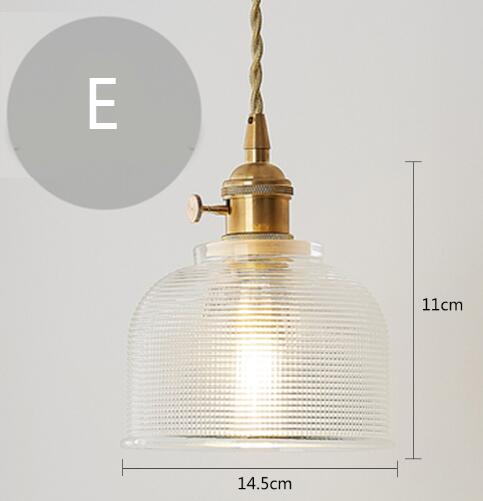 Nordic Post - Modern Creative Glass Single - Head E27 Pendant Light For Dining Room Living Bedroom