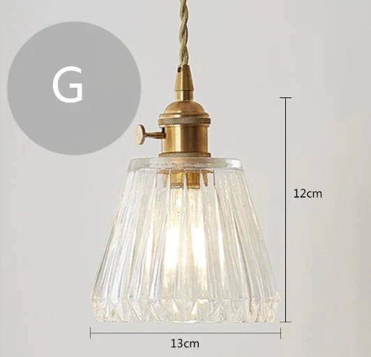 Nordic Post - Modern Creative Glass Single - Head E27 Pendant Light For Dining Room Living Bedroom