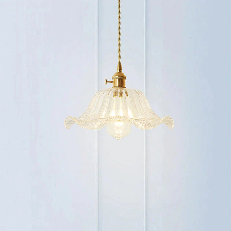 Nordic Post - Modern Creative Glass Single - Head E27 Pendant Light For Dining Room Living Bedroom
