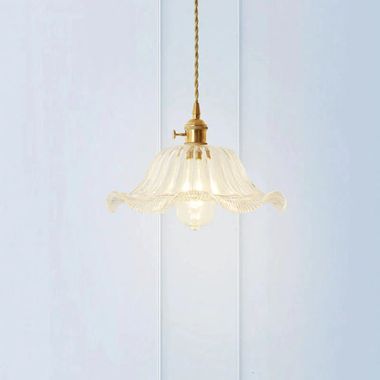 Nordic Post - Modern Creative Glass Single - Head E27 Pendant Light For Dining Room Living Bedroom