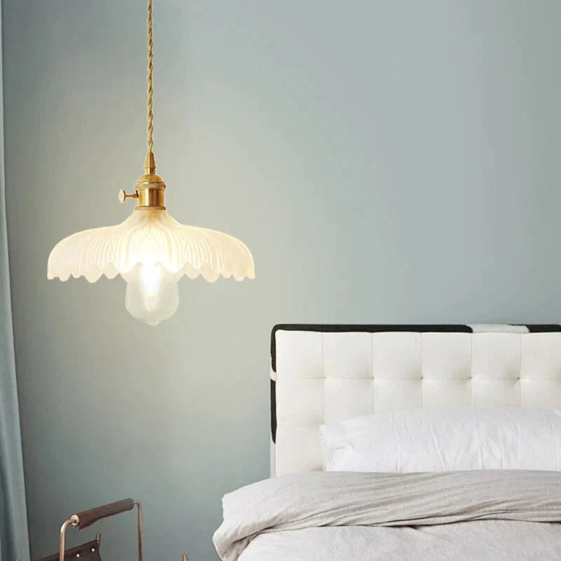 Nordic Post - Modern Creative Glass Single - Head E27 Pendant Light For Dining Room Living Bedroom