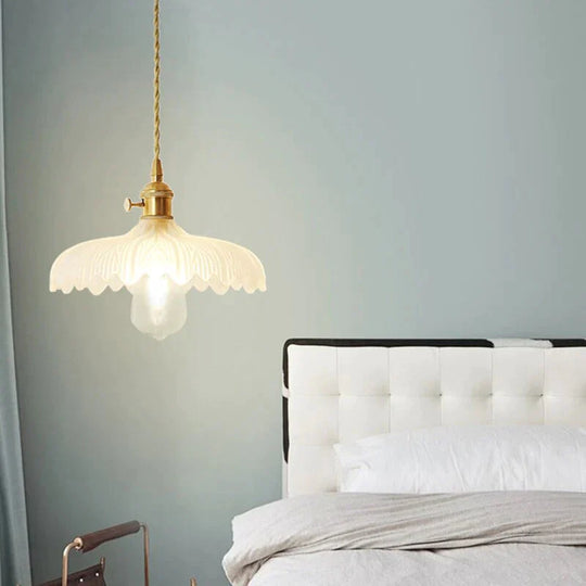 Nordic Post - Modern Creative Glass Single - Head E27 Pendant Light For Dining Room Living Bedroom
