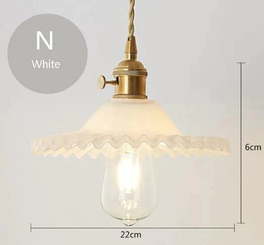 Nordic Post - Modern Creative Glass Single - Head E27 Pendant Light For Dining Room Living Bedroom