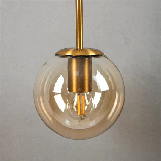 Nordic Retro Modern Glass Ball Wall Lamps For Bedside Living Room Corridor Staircase Lighting Lamp
